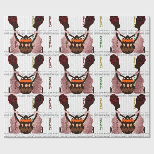 Happy Kwanzaa Cadeaupapier (Vlak)