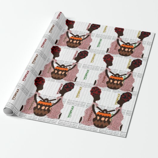 Happy Kwanzaa Cadeaupapier (Uitgerold)