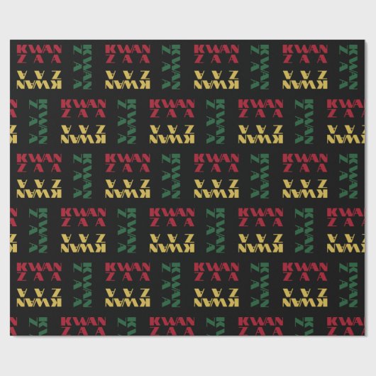Happy Kwanzaa Cadeaupapier (Vlak)