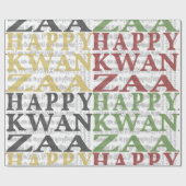 Happy Kwanzaa Cadeaupapier (Vlak)