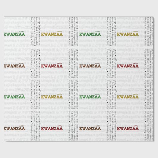 Happy Kwanzaa Cadeaupapier (Vlak)