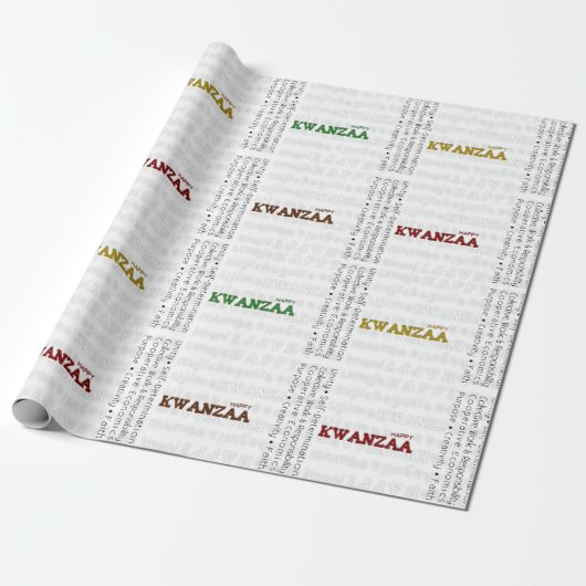 Happy Kwanzaa Cadeaupapier (Uitgerold)