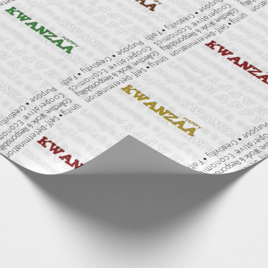 Happy Kwanzaa Cadeaupapier (Hoek)