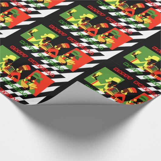 Happy Kwanzaa Cadeaupapier (Hoek)