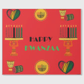 Happy Kwanzaa Cadeaupapier (Vlak)