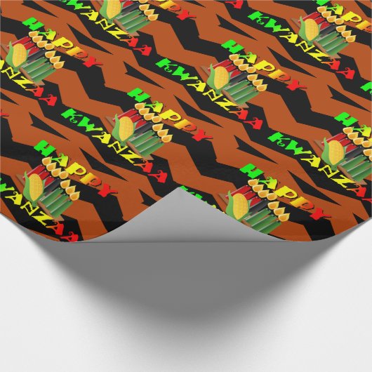 HAPPY KWANZAA CADEAUPAPIER (Hoek)