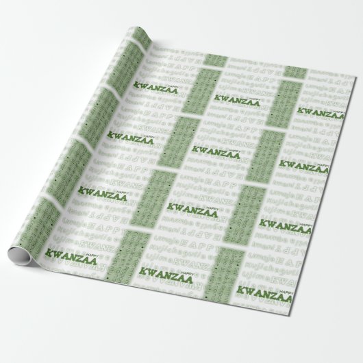 Happy Kwanzaa Cadeaupapier (Uitgerold)