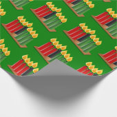 Happy Kwanzaa Candles Cadeaupapier (Hoek)