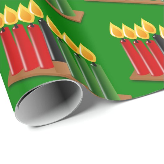 Happy Kwanzaa Candles Cadeaupapier (Rol Hoek)