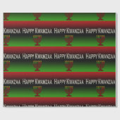 Happy Kwanzaa Candles Wrapping Paper Cadeaupapier (Vlak)