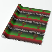 Happy Kwanzaa Candles Wrapping Paper Cadeaupapier (Uitgerold)