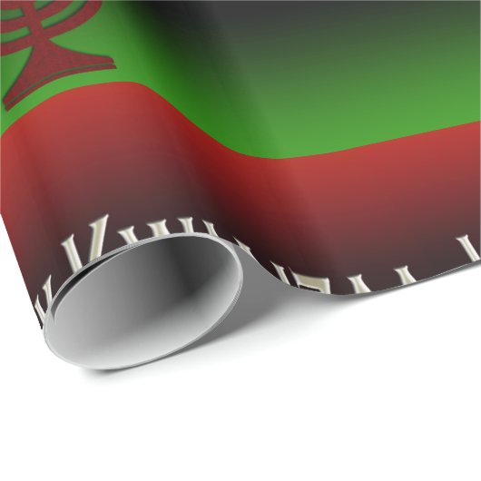 Happy Kwanzaa Candles Wrapping Paper Cadeaupapier (Rol Hoek)