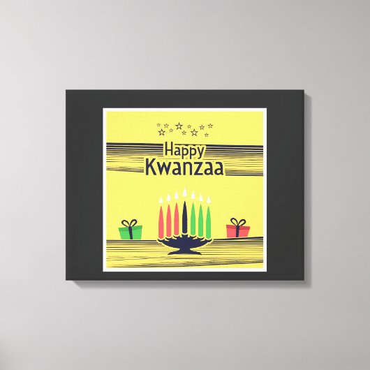 Happy Kwanzaa Canvas afdrukken (Voorkant)