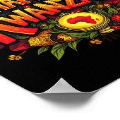 Happy Kwanzaa Christmas Afro-Amerikaans Happy Kwan Poster (Hoek)