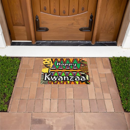 "Happy Kwanzaa" Deurmat (Buiten)