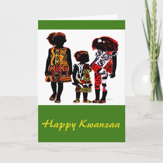 Happy Kwanzaa Feestdagen Kaart (Voorkant)
