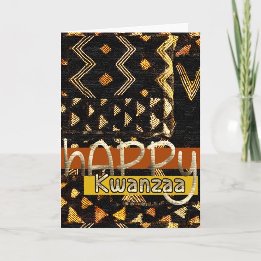 Happy Kwanzaa Feestdagen Kaart (Voorkant)