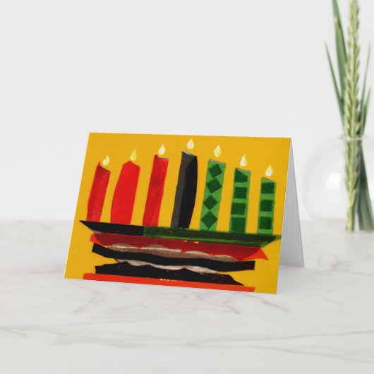 Happy Kwanzaa Feestdagen Kaart (Voorkant)