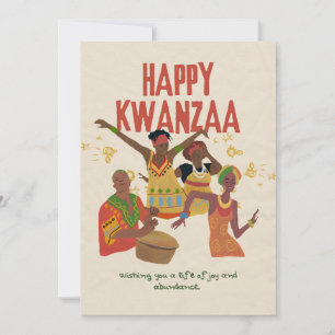 Happy Kwanzaa Feestdagenkaart