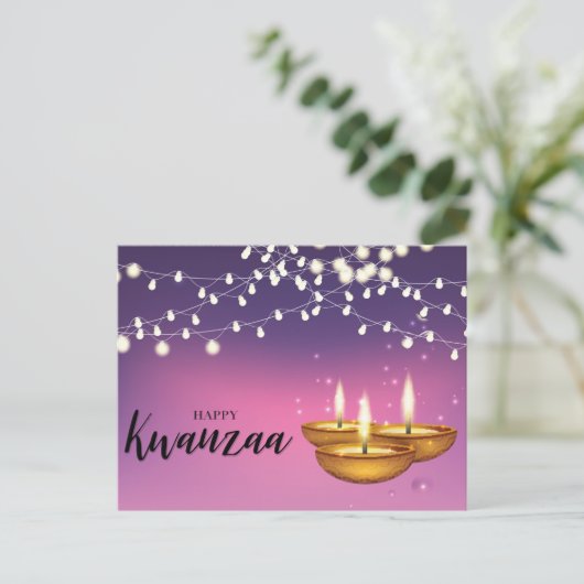 Happy Kwanzaa Feestdagenkaart (Staand voorkant)