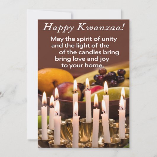 Happy Kwanzaa Feestdagenkaart (Voorkant)