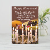 Happy Kwanzaa Feestdagenkaart (Staand voorkant)