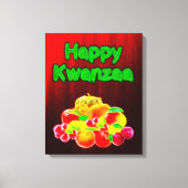Happy Kwanzaa First Fruits Canvas Afdruk (Voorkant)