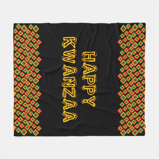 Happy Kwanzaa Fleece Deken (Voorkant (Horizontaal))
