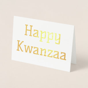 Happy Kwanzaa Folie Kaarten