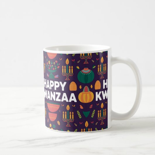 Happy Kwanzaa Gift Idee Koffiemok (Rechts)