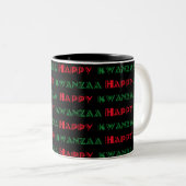 Happy Kwanzaa Greeting 2 Matglas Koffiemok (Voorkant rechts)
