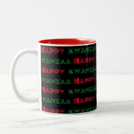 Happy Kwanzaa Greeting 2 Matglas Koffiemok