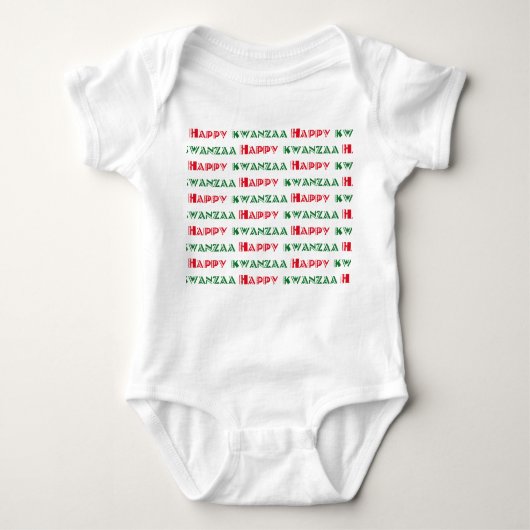 Happy Kwanzaa Greeting 2 Romper (Voorkant)