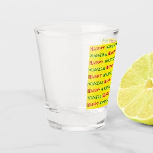 Happy Kwanzaa Greeting 2 Shot Glas (Links)