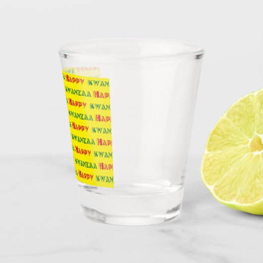 Happy Kwanzaa Greeting 2 Shot Glas (Rechts)