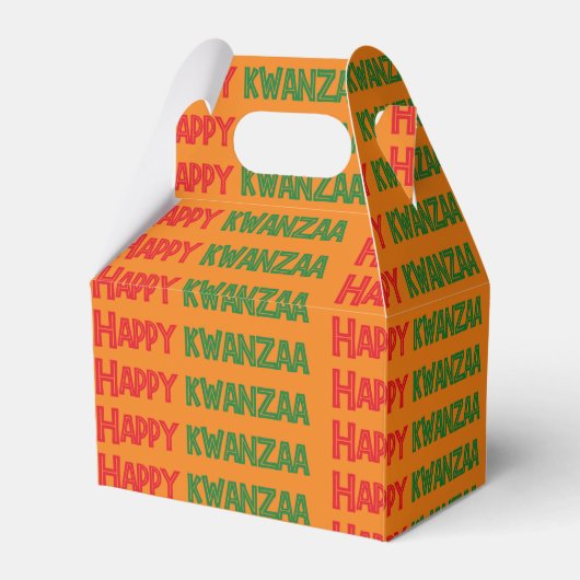 Happy Kwanzaa Greeting Bedankdoosjes (Achterkant)