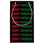 Happy Kwanzaa Greeting Klein Cadeauzakje (Achterkant)