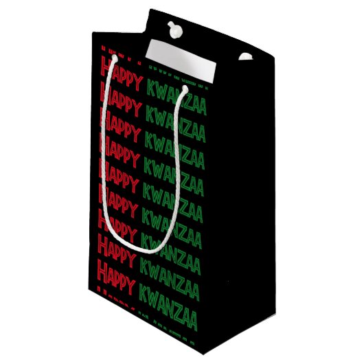 Happy Kwanzaa Greeting Klein Cadeauzakje (Voorkant Gekanteld)