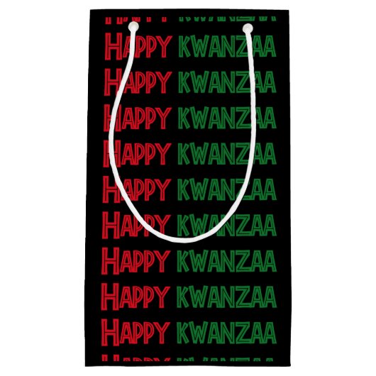 Happy Kwanzaa Greeting Klein Cadeauzakje (Voorkant)