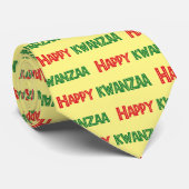 Happy Kwanzaa Greeting Stropdas (Opgerold)