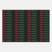 Happy Kwanzaa Greetings Inpakpapier Vel (Voorkant 3)