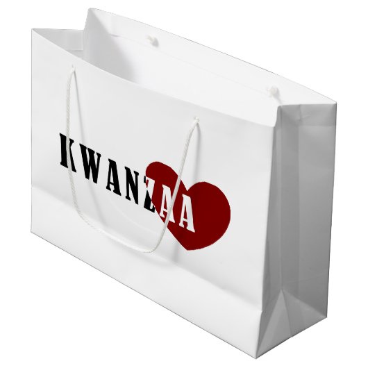 Happy Kwanzaa Groot Cadeauzakje (Voorkant Gekanteld)