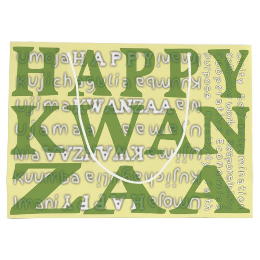 Happy Kwanzaa Groot Cadeauzakje (Achterkant)