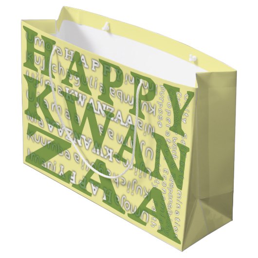 Happy Kwanzaa Groot Cadeauzakje (Achterkant Gekanteld)
