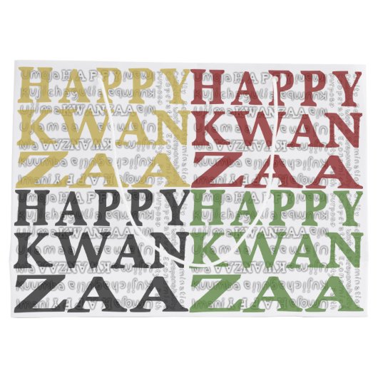 Happy Kwanzaa Groot Cadeauzakje (Achterkant)