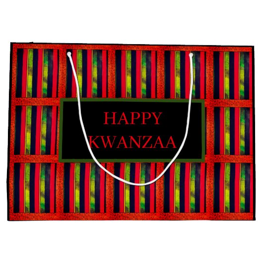 Happy Kwanzaa Groot Cadeauzakje (Achterkant)