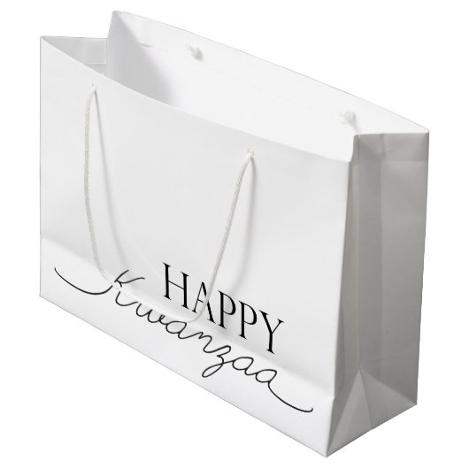 Happy Kwanzaa Groot Cadeauzakje (Voorkant Gekanteld)