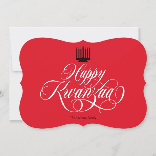 Happy Kwanzaa Holiday Card Feestdagenkaart (Voorkant)
