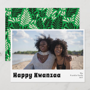 Happy Kwanzaa Holiday-fotokaart Feestdagenkaart