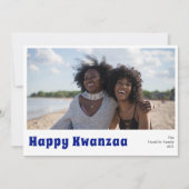 Happy Kwanzaa Holiday-fotokaart Feestdagenkaart (Voorkant)